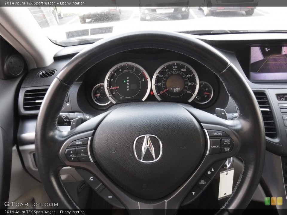 Ebony Interior Steering Wheel for the 2014 Acura TSX Sport Wagon #141602385