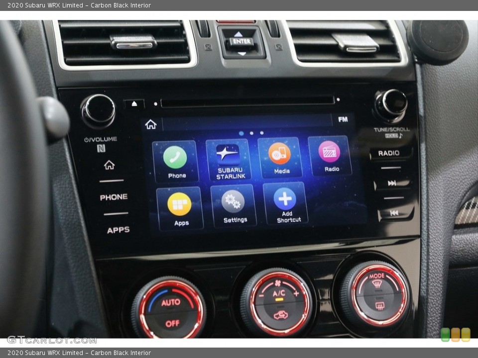 Carbon Black Interior Controls for the 2020 Subaru WRX Limited #141611569