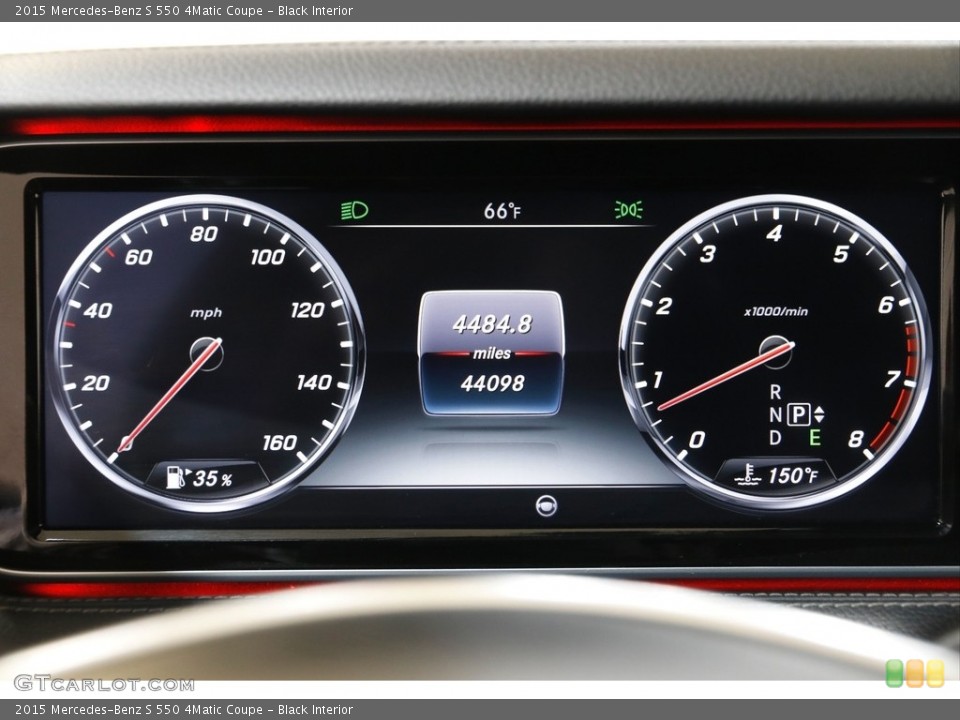 Black Interior Gauges for the 2015 Mercedes-Benz S 550 4Matic Coupe #141612061