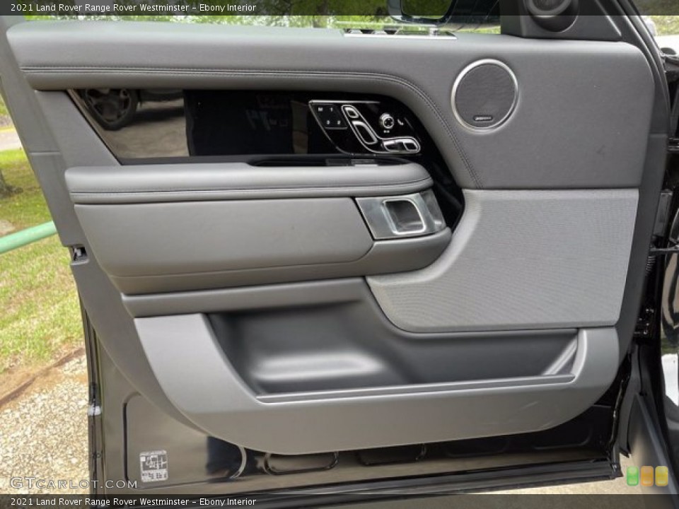 Ebony Interior Door Panel for the 2021 Land Rover Range Rover Westminster #141615079