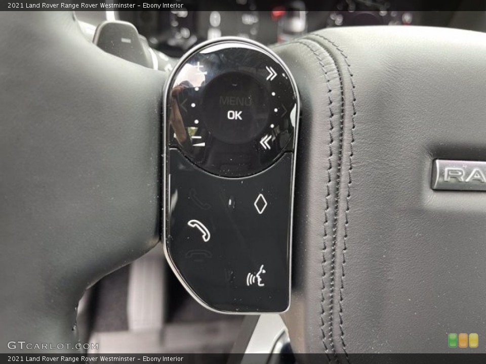 Ebony Interior Steering Wheel for the 2021 Land Rover Range Rover Westminster #141615181