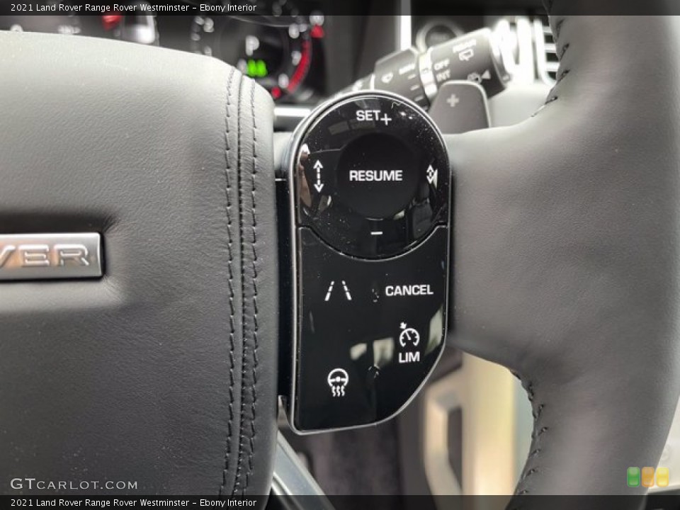 Ebony Interior Steering Wheel for the 2021 Land Rover Range Rover Westminster #141615199