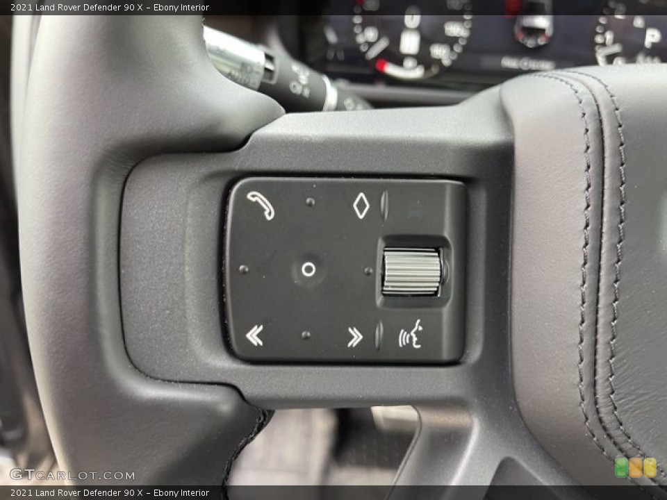 Ebony Interior Steering Wheel for the 2021 Land Rover Defender 90 X #141615823