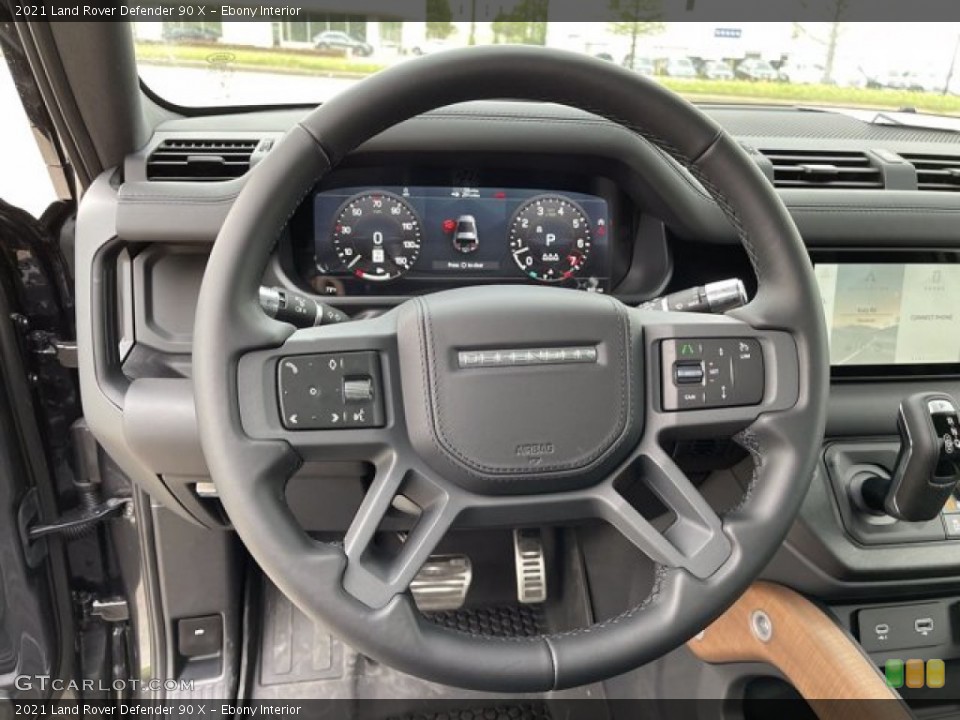 Ebony Interior Steering Wheel for the 2021 Land Rover Defender 90 X #141615859