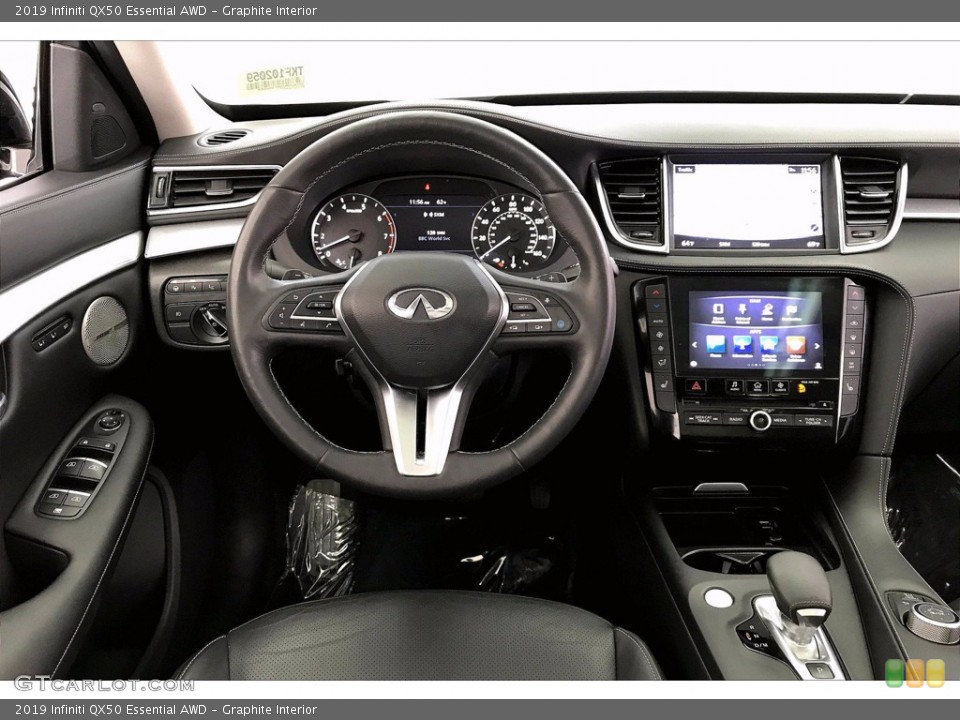 Graphite Interior Dashboard for the 2019 Infiniti QX50 Essential AWD #141619657