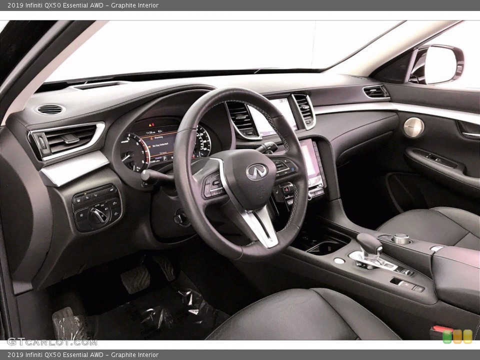 Graphite Interior Dashboard for the 2019 Infiniti QX50 Essential AWD #141619723