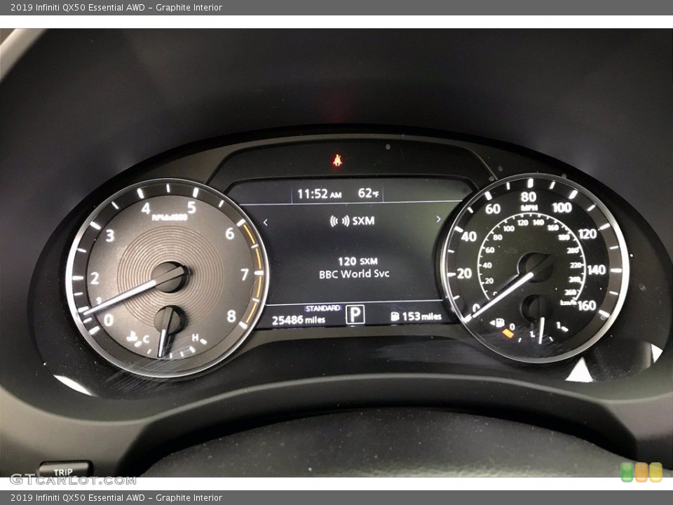 Graphite Interior Gauges for the 2019 Infiniti QX50 Essential AWD #141619771