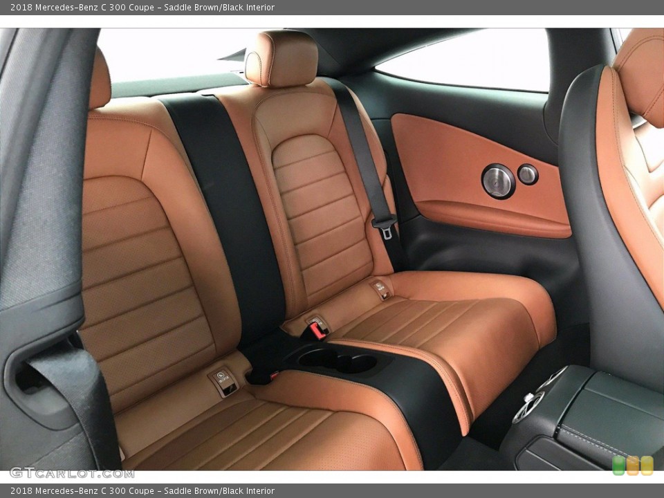 Saddle Brown/Black Interior Rear Seat for the 2018 Mercedes-Benz C 300 Coupe #141619918