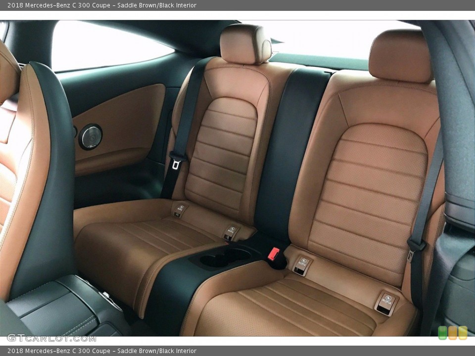 Saddle Brown/Black Interior Rear Seat for the 2018 Mercedes-Benz C 300 Coupe #141619921