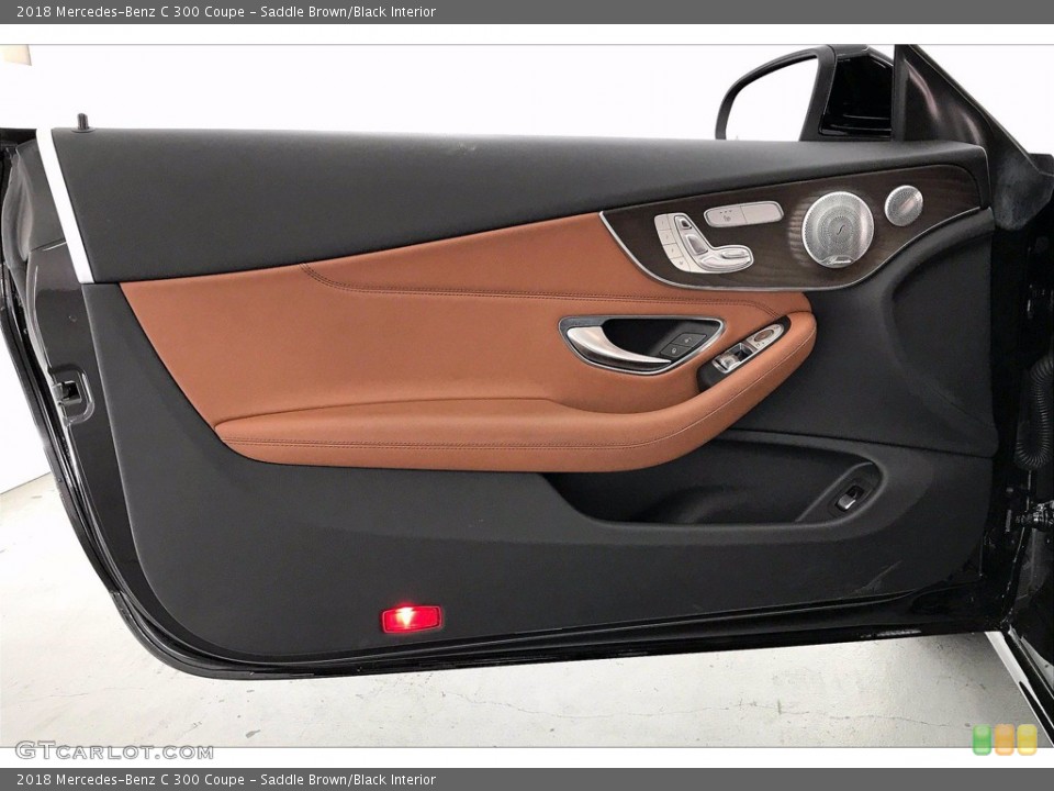 Saddle Brown/Black Interior Door Panel for the 2018 Mercedes-Benz C 300 Coupe #141619939