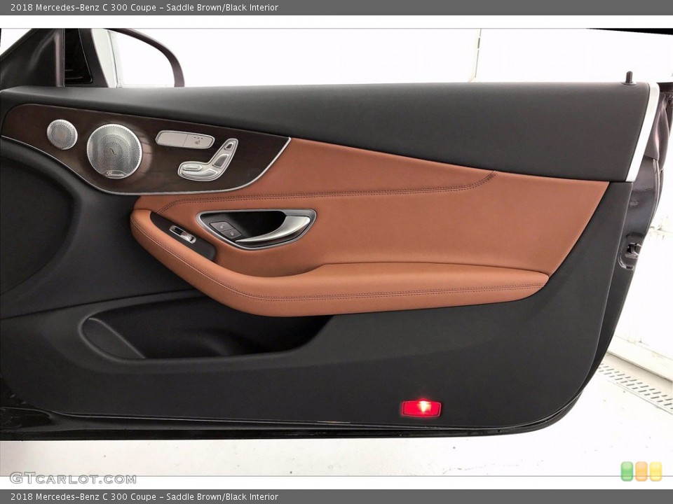 Saddle Brown/Black Interior Door Panel for the 2018 Mercedes-Benz C 300 Coupe #141619942