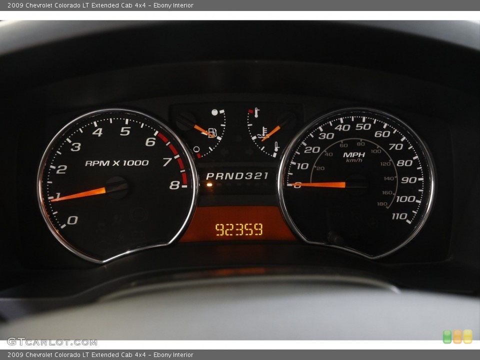 Ebony Interior Gauges for the 2009 Chevrolet Colorado LT Extended Cab 4x4 #141620715