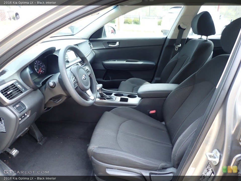 Black Interior Front Seat for the 2016 Kia Optima LX #141621255
