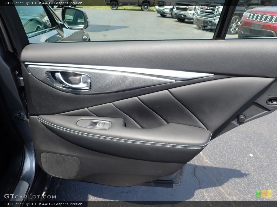 Graphite Interior Door Panel for the 2017 Infiniti Q50 3.0t AWD #141622605