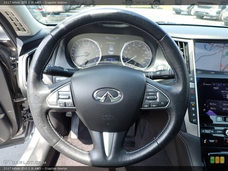 Graphite Interior Steering Wheel for the 2017 Infiniti Q50 3.0t AWD #141622953