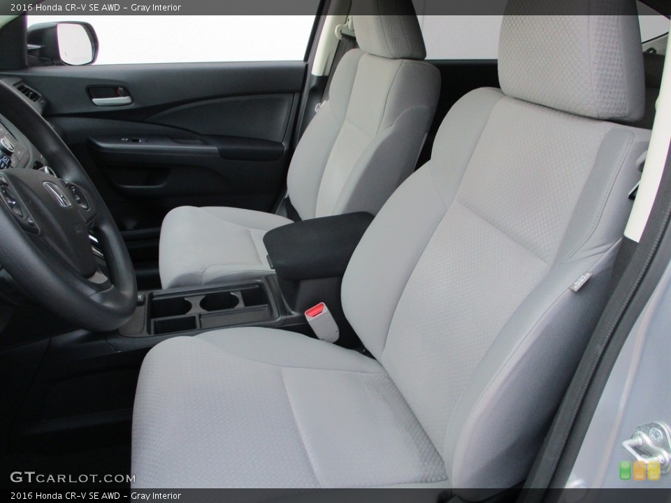 Gray Interior Front Seat for the 2016 Honda CR-V SE AWD #141623406