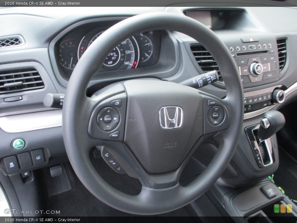Gray Interior Steering Wheel for the 2016 Honda CR-V SE AWD #141623454