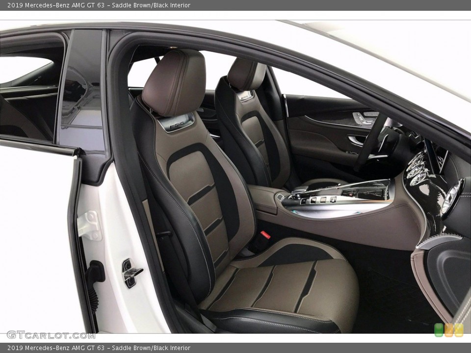 Saddle Brown/Black Interior Front Seat for the 2019 Mercedes-Benz AMG GT 63 #141623541