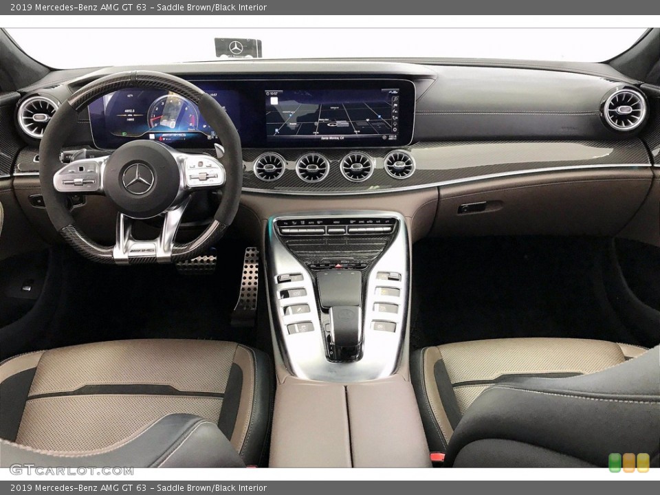 Saddle Brown/Black Interior Dashboard for the 2019 Mercedes-Benz AMG GT 63 #141623778