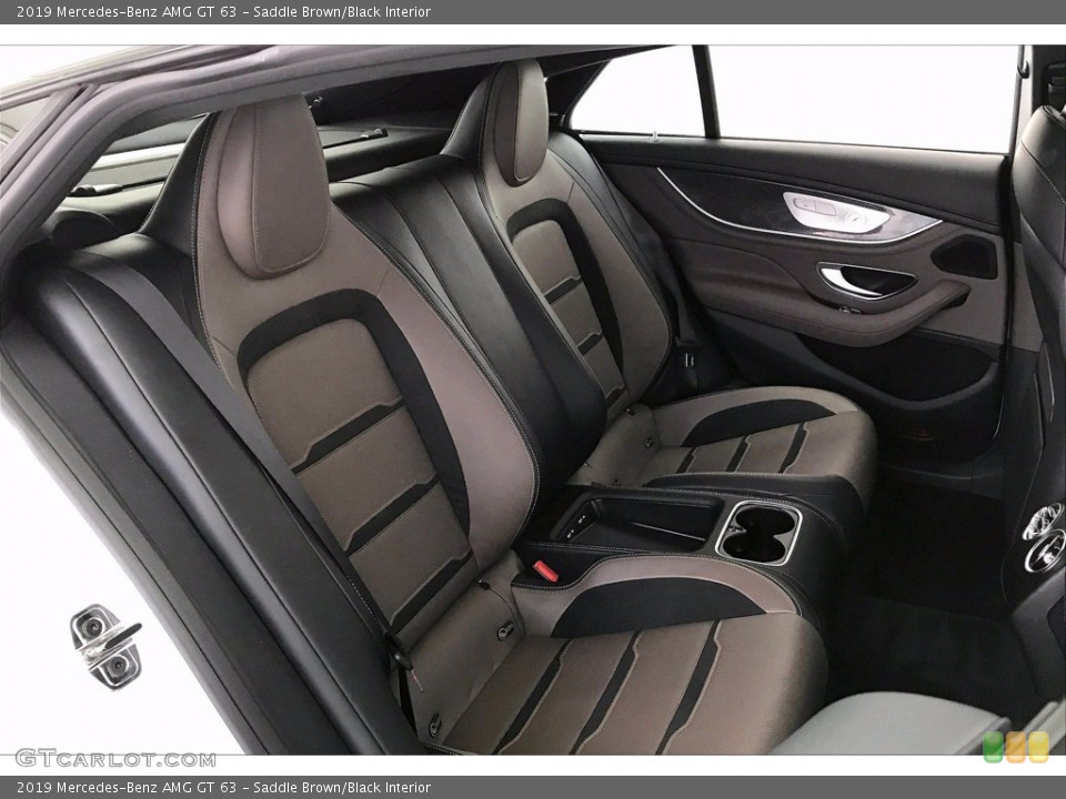 Saddle Brown/Black Interior Rear Seat for the 2019 Mercedes-Benz AMG GT 63 #141623892