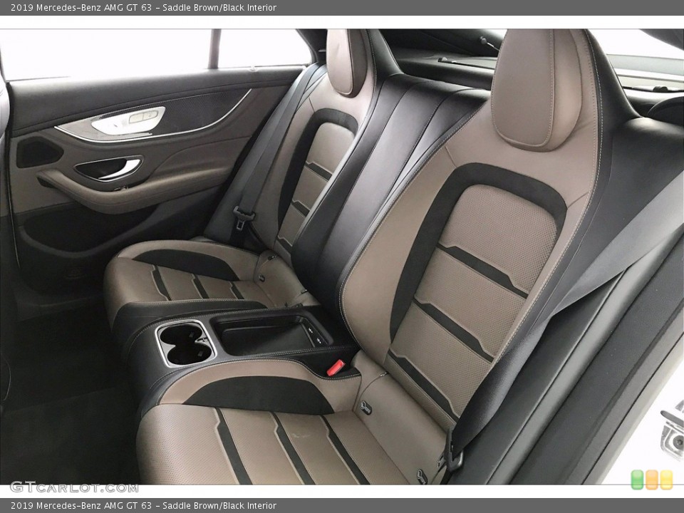 Saddle Brown/Black Interior Rear Seat for the 2019 Mercedes-Benz AMG GT 63 #141623919