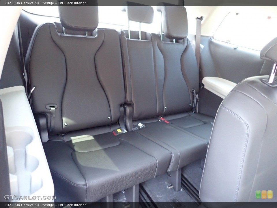 Off Black Interior Rear Seat for the 2022 Kia Carnival SX Prestige #141624063