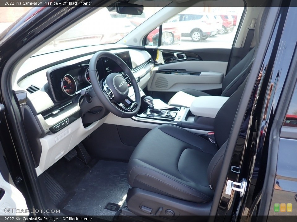 Off Black 2022 Kia Carnival Interiors