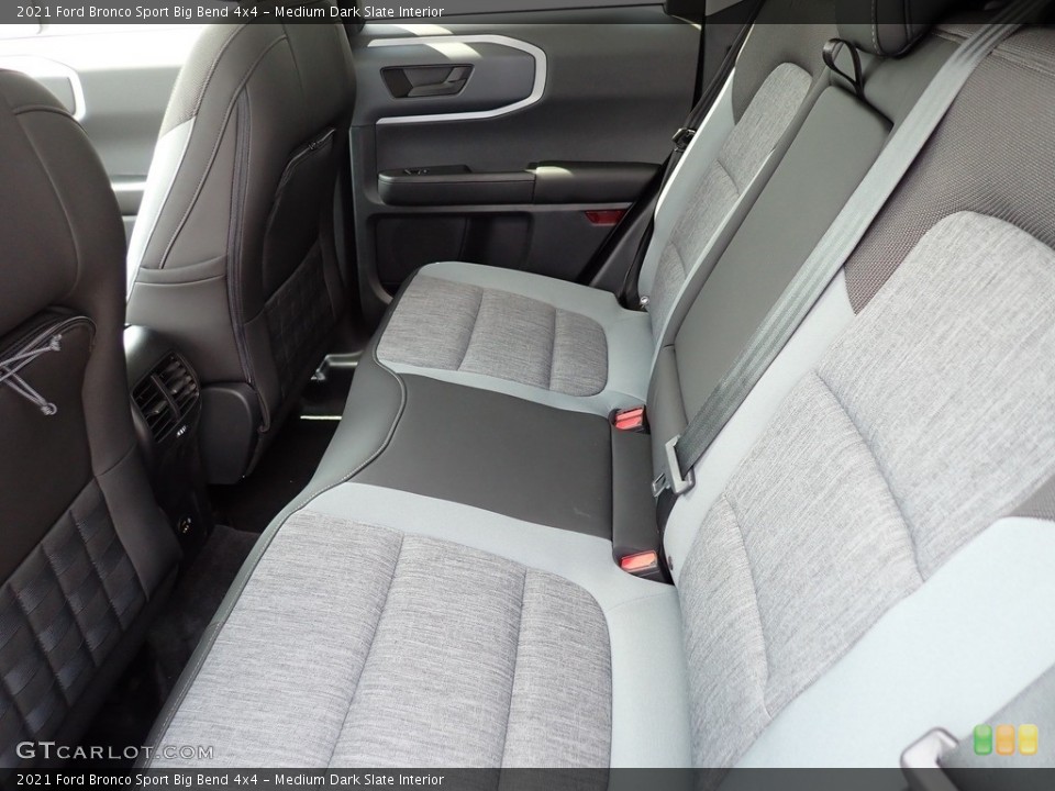 Medium Dark Slate Interior Rear Seat for the 2021 Ford Bronco Sport Big Bend 4x4 #141624270
