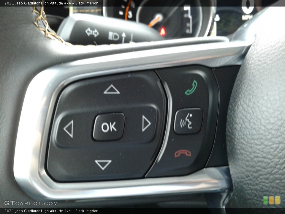Black Interior Steering Wheel for the 2021 Jeep Gladiator High Altitude 4x4 #141630708