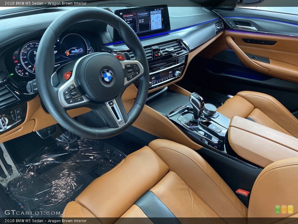 Aragon Brown Interior Photo for the 2018 BMW M5 Sedan #141634356
