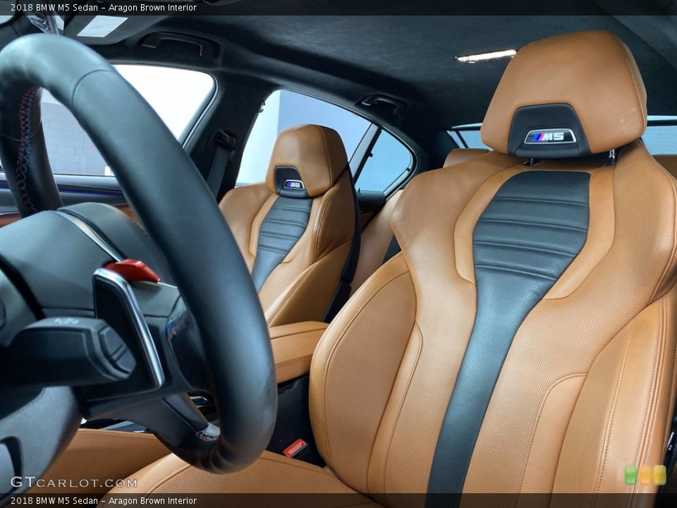 Aragon Brown Interior Front Seat for the 2018 BMW M5 Sedan #141634362