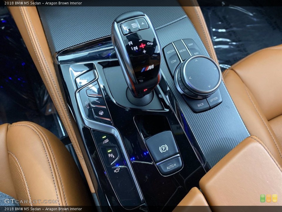 Aragon Brown Interior Transmission for the 2018 BMW M5 Sedan #141634437