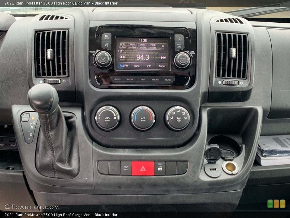 Black Interior Controls for the 2021 Ram ProMaster 3500 High Roof Cargo Van #141636439