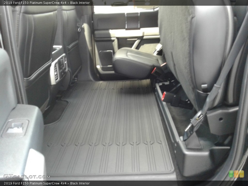 Black Interior Rear Seat for the 2019 Ford F150 Platinum SuperCrew 4x4 #141637792