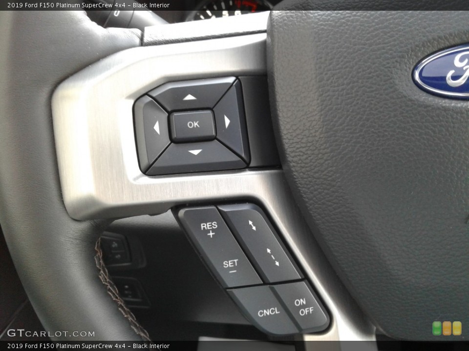 Black Interior Steering Wheel for the 2019 Ford F150 Platinum SuperCrew 4x4 #141637972