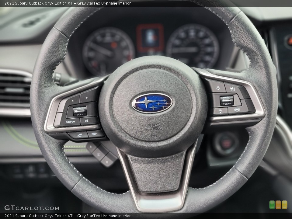 Gray StarTex Urethane Interior Steering Wheel for the 2021 Subaru Outback Onyx Edition XT #141638216