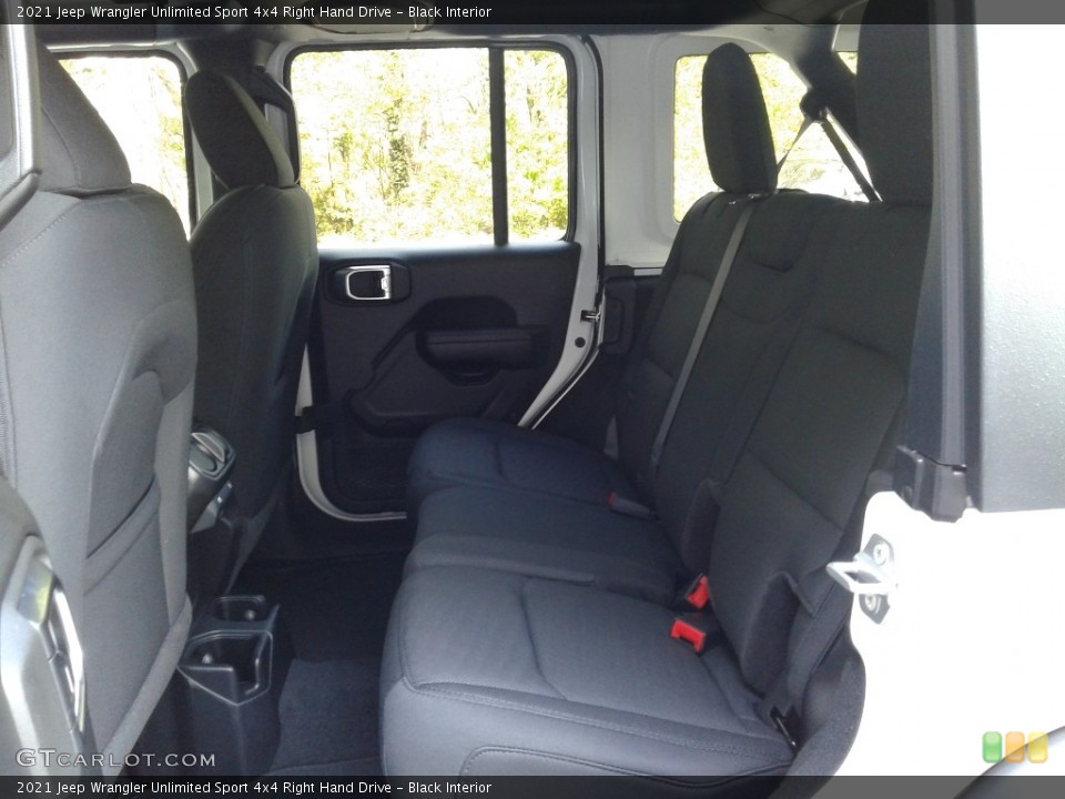 Black Interior Rear Seat for the 2021 Jeep Wrangler Unlimited Sport 4x4 Right Hand Drive #141638659