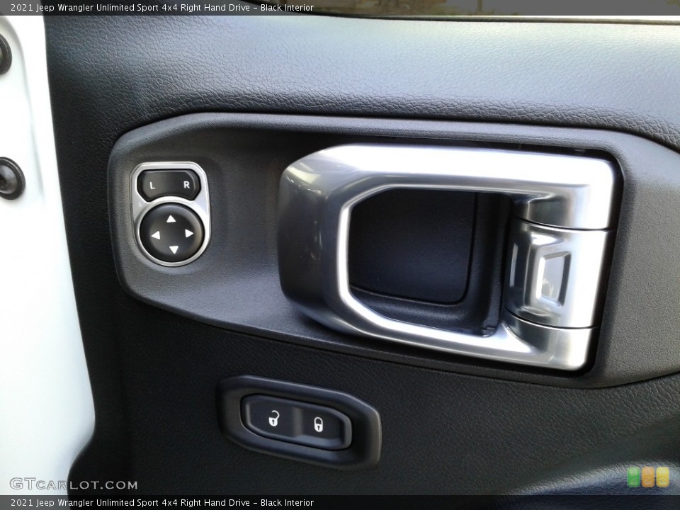 Black Interior Door Panel for the 2021 Jeep Wrangler Unlimited Sport 4x4 Right Hand Drive #141638809