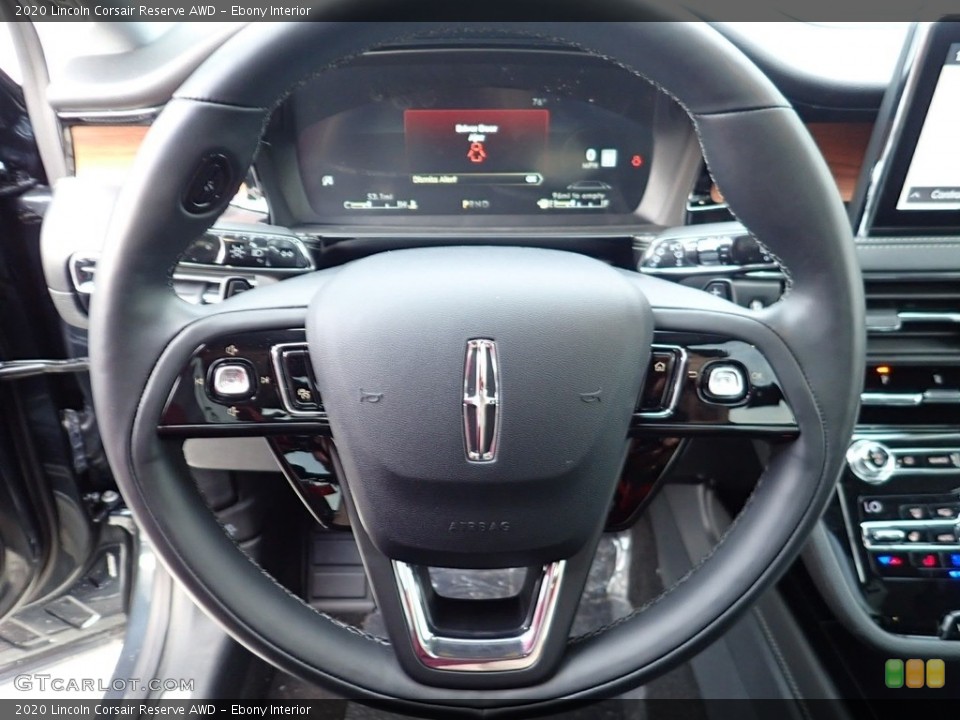 Ebony Interior Steering Wheel for the 2020 Lincoln Corsair Reserve AWD #141642796