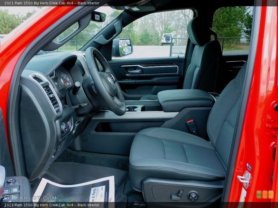 Black Interior Photo for the 2021 Ram 1500 Big Horn Crew Cab 4x4 #141642928