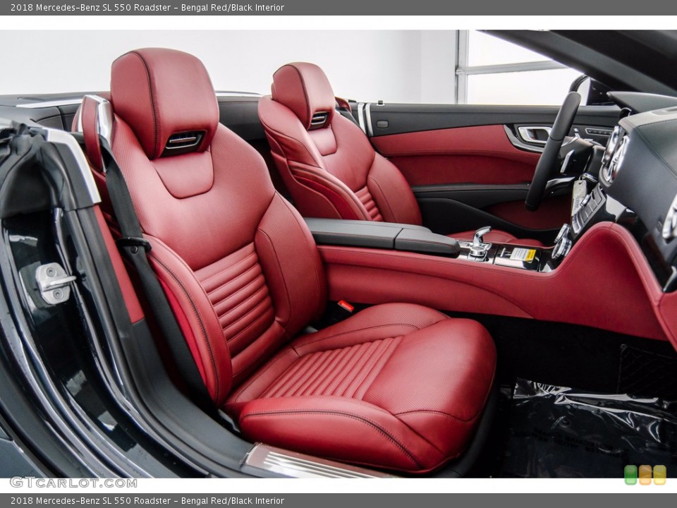 Bengal Red/Black Interior Front Seat for the 2018 Mercedes-Benz SL 550 Roadster #141644977
