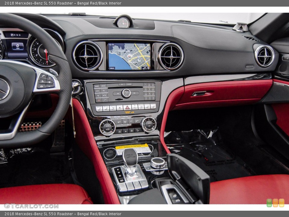 Bengal Red/Black Interior Dashboard for the 2018 Mercedes-Benz SL 550 Roadster #141645028