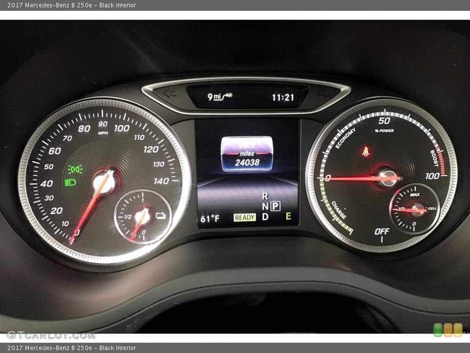 Black Interior Gauges for the 2017 Mercedes-Benz B 250e #141646015