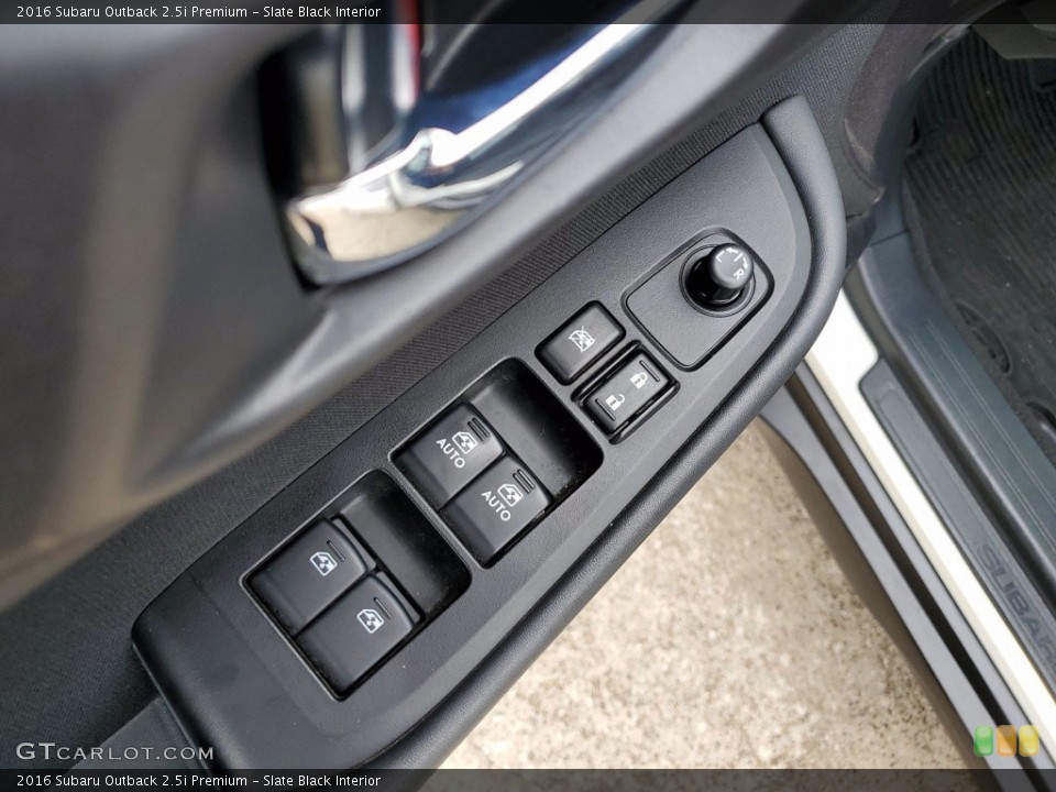 Slate Black Interior Door Panel for the 2016 Subaru Outback 2.5i Premium #141646474