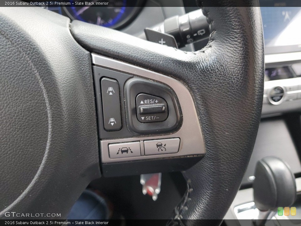 Slate Black Interior Steering Wheel for the 2016 Subaru Outback 2.5i Premium #141646483