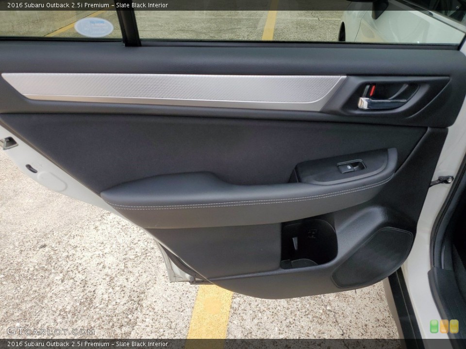 Slate Black Interior Door Panel for the 2016 Subaru Outback 2.5i Premium #141646501