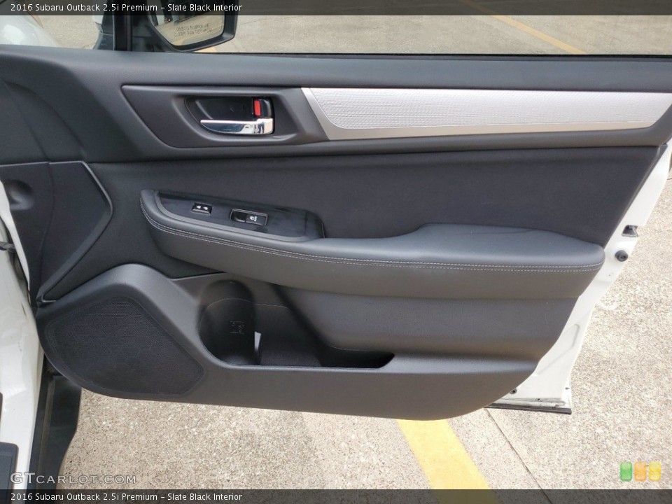 Slate Black Interior Door Panel for the 2016 Subaru Outback 2.5i Premium #141646513