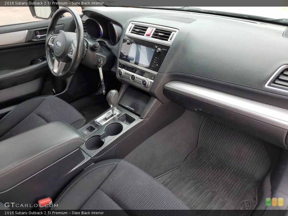 Slate Black Interior Photo for the 2016 Subaru Outback 2.5i Premium #141646519