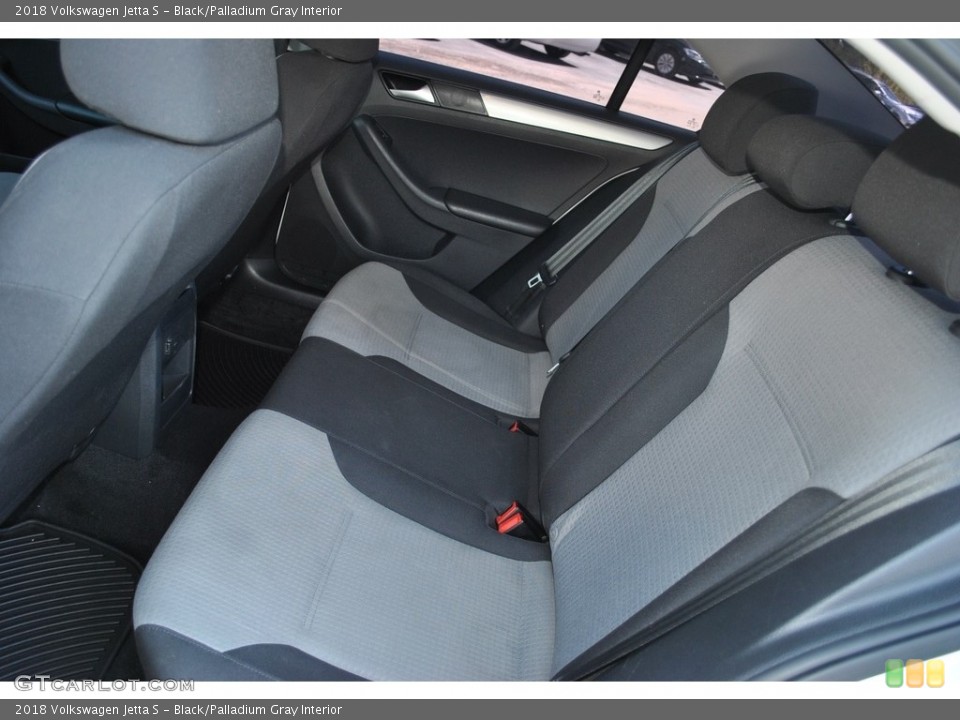 Black/Palladium Gray Interior Rear Seat for the 2018 Volkswagen Jetta S #141647814