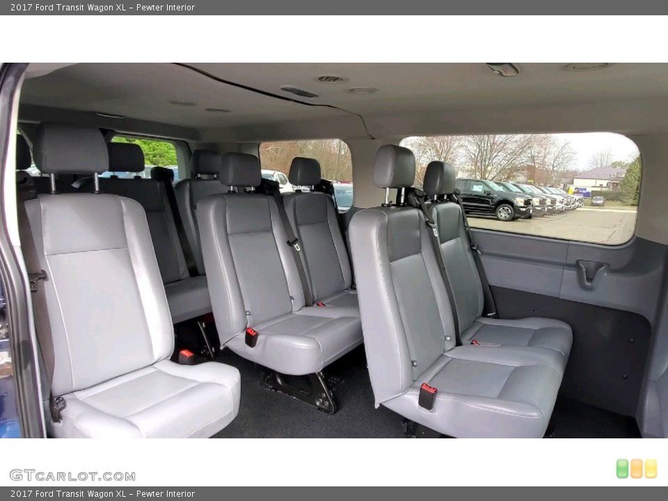 Pewter Interior Rear Seat for the 2017 Ford Transit Wagon XL #141652355